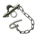 Double Gate Hook Catch, Galvanised. Sizes: 25NB, 32NB. Australian Made. Brand: Downee. Rural Hardware, Fence and Gate Fittings. Shop online chain.com.au. Australia wide shipping.