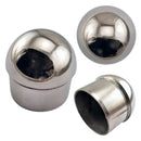 End Cap Domed Stainless Steel Rail Fitting for 50.8mm (2-inch) pipe. Australia wide shipping. Shop: chain.com.au