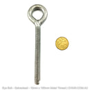 10mm Galvanised eye bolt with a 100mm metal thread. Shop bolts and hardware online. Australia wide shipping. Chain.com.au