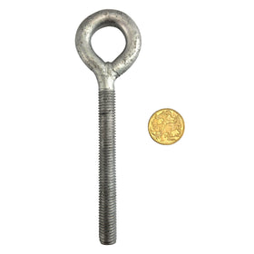 12mm Galvanised eye bolt with a 100mm metal thread. Shop bolts and hardware online. Australia wide shipping. Chain.com.au