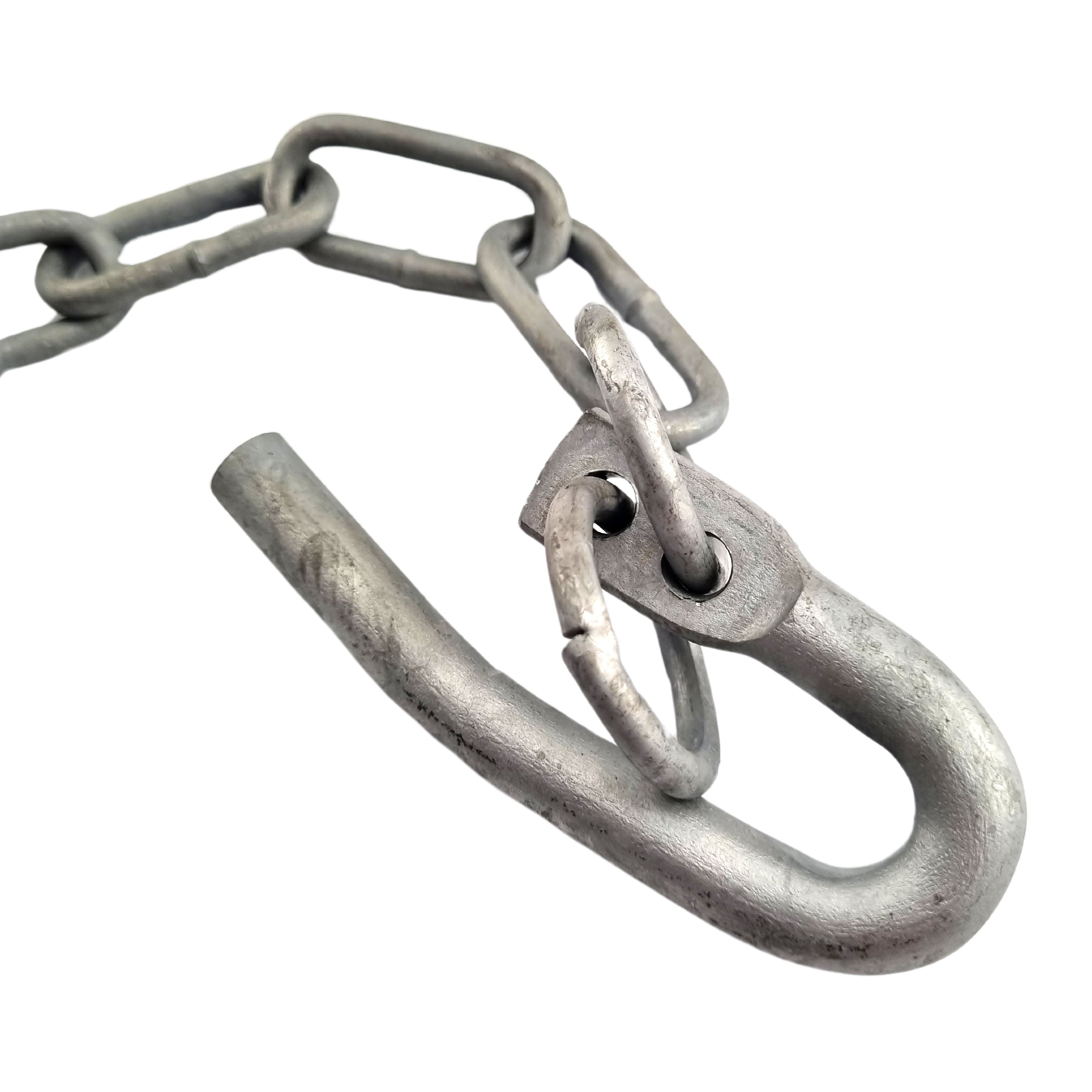 Field Gate Fastener with 350mm Chain, Galvanised. Australian Made. Brand: Downee. Rural Hardware, Fence and Gate Fittings. Shop online chain.com.au. Australia wide shipping.