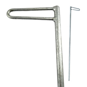Flag Pin Drop Bolt - Galvanised. Australian Made. Brand: Downee. Australia wide shipping + Melbourne pick-up. Shop Fence and Gate Fittings: Chain.com.au
