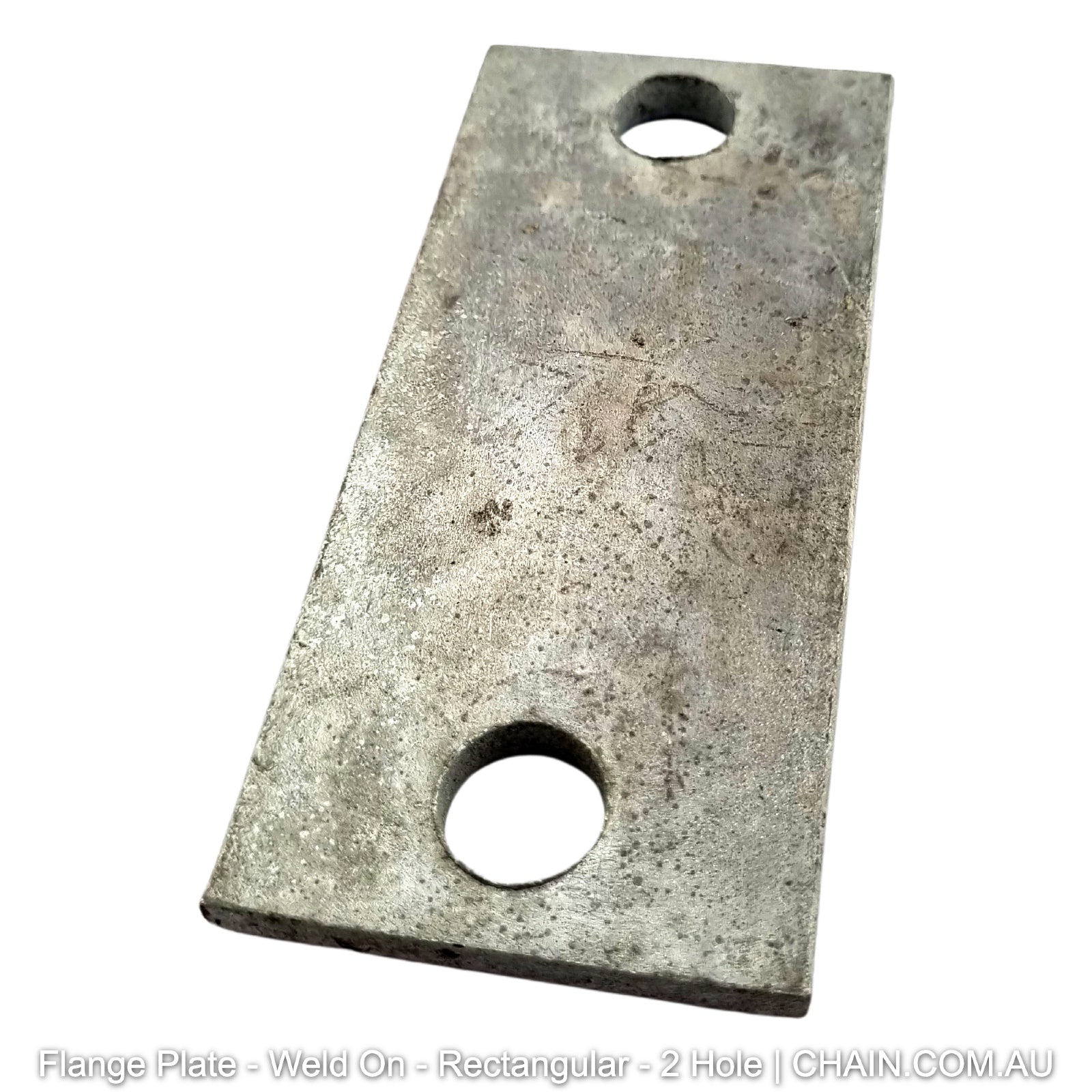 Downee Flange Plates - Weld on - Rectangular - 2 Hole. Galvanised or Zinc Plated. Various sizes. Australian Made. Brand: Downee. Shop Tubular Fencing and Steel Brackets online chain.com.au. Australia wide shipping.