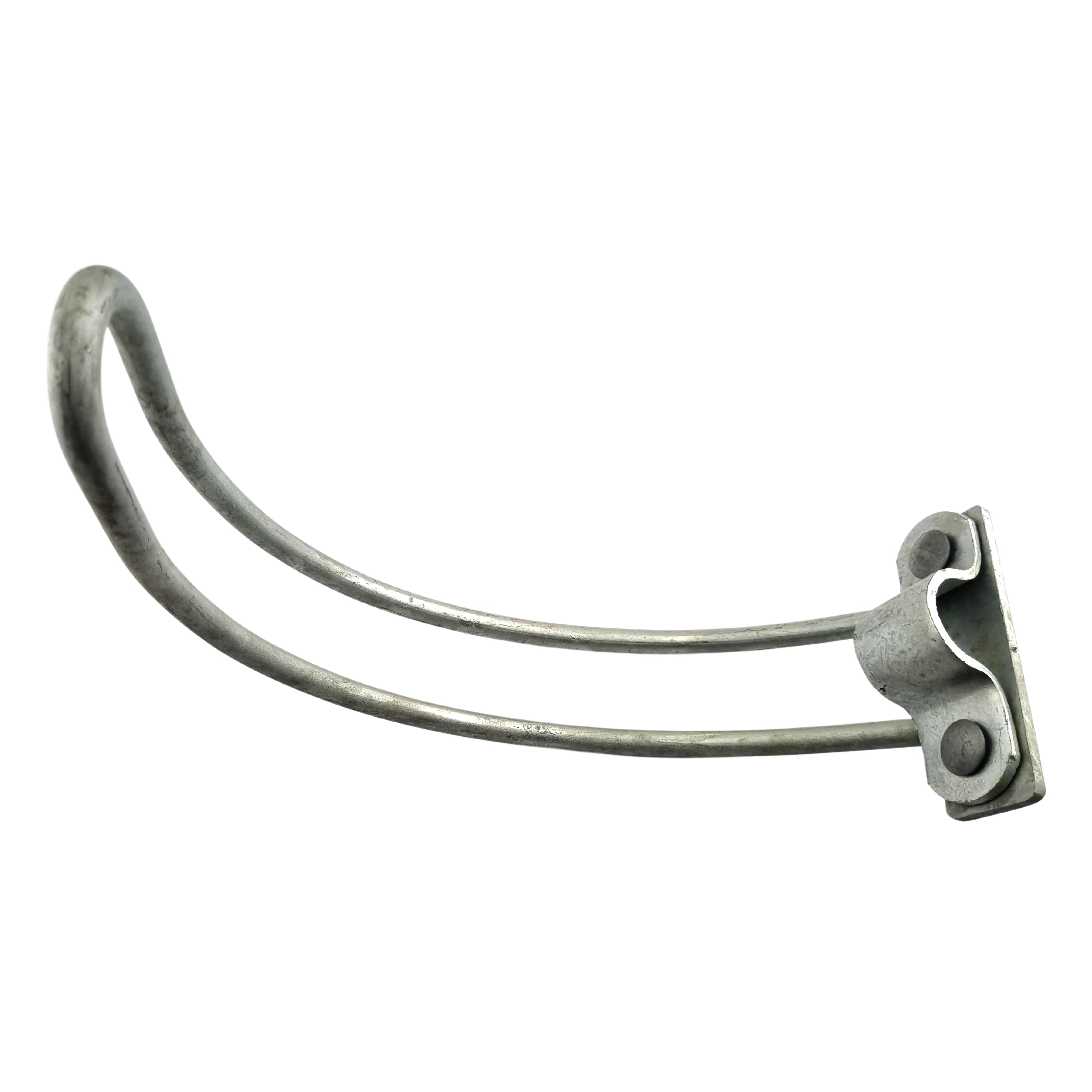 Gate Latch - Double Gate Bow, Galvanised. Product code: KDGBC25. Australian Made. Brand: Downee. Shop Rural Hardware, Catches &amp; Latches online chain.com.au. Australia wide shipping.