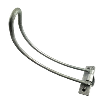 Gate Latch - Double Gate Bow, Galvanised. Product code: KDGBC25. Australian Made. Brand: Downee. Shop Rural Hardware, Catches &amp; Latches online chain.com.au. Australia wide shipping.