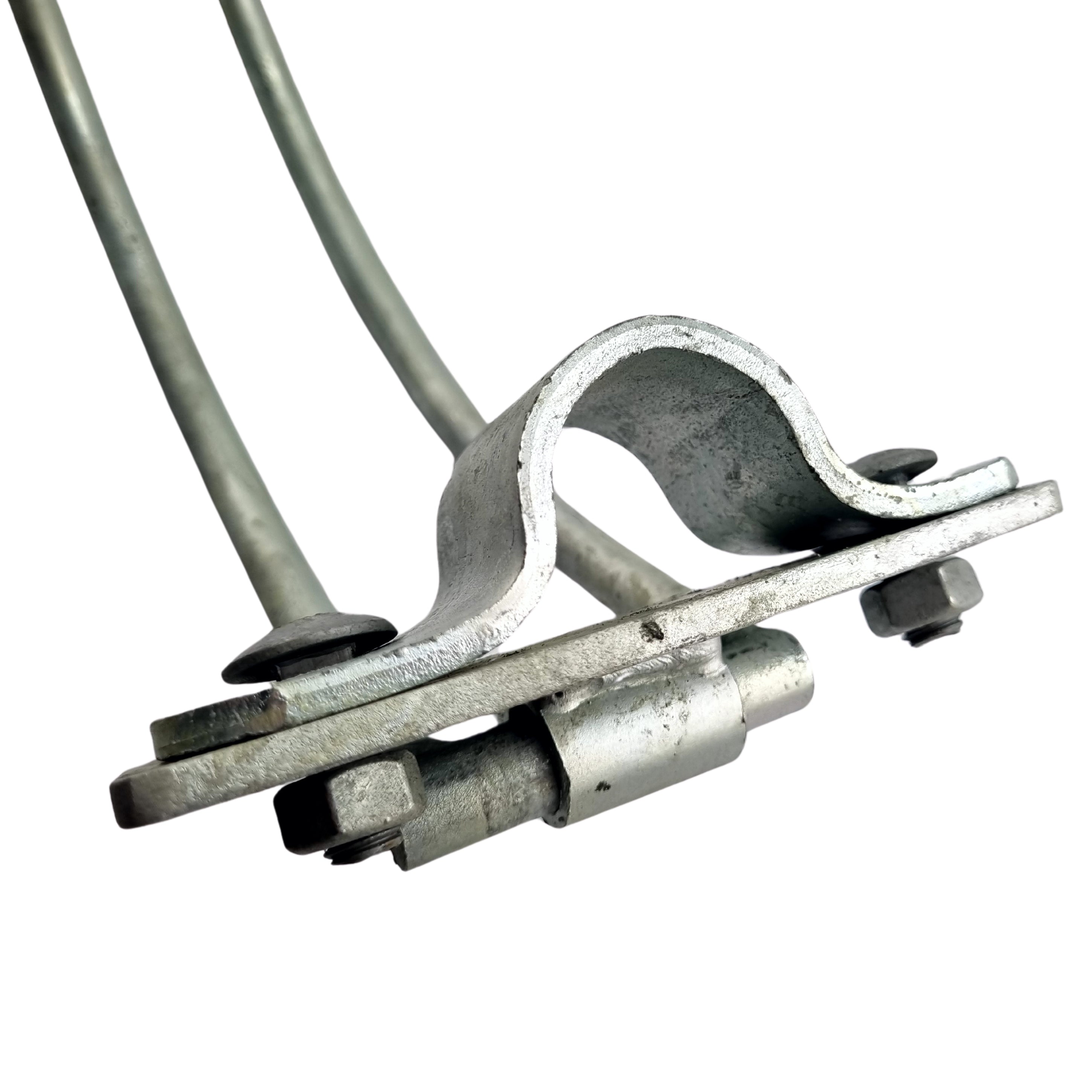 Gate Latch - Double Gate Bow, Galvanised. Product code: KDGBC25. Australian Made. Brand: Downee. Shop Rural Hardware, Catches &amp; Latches online chain.com.au. Australia wide shipping.