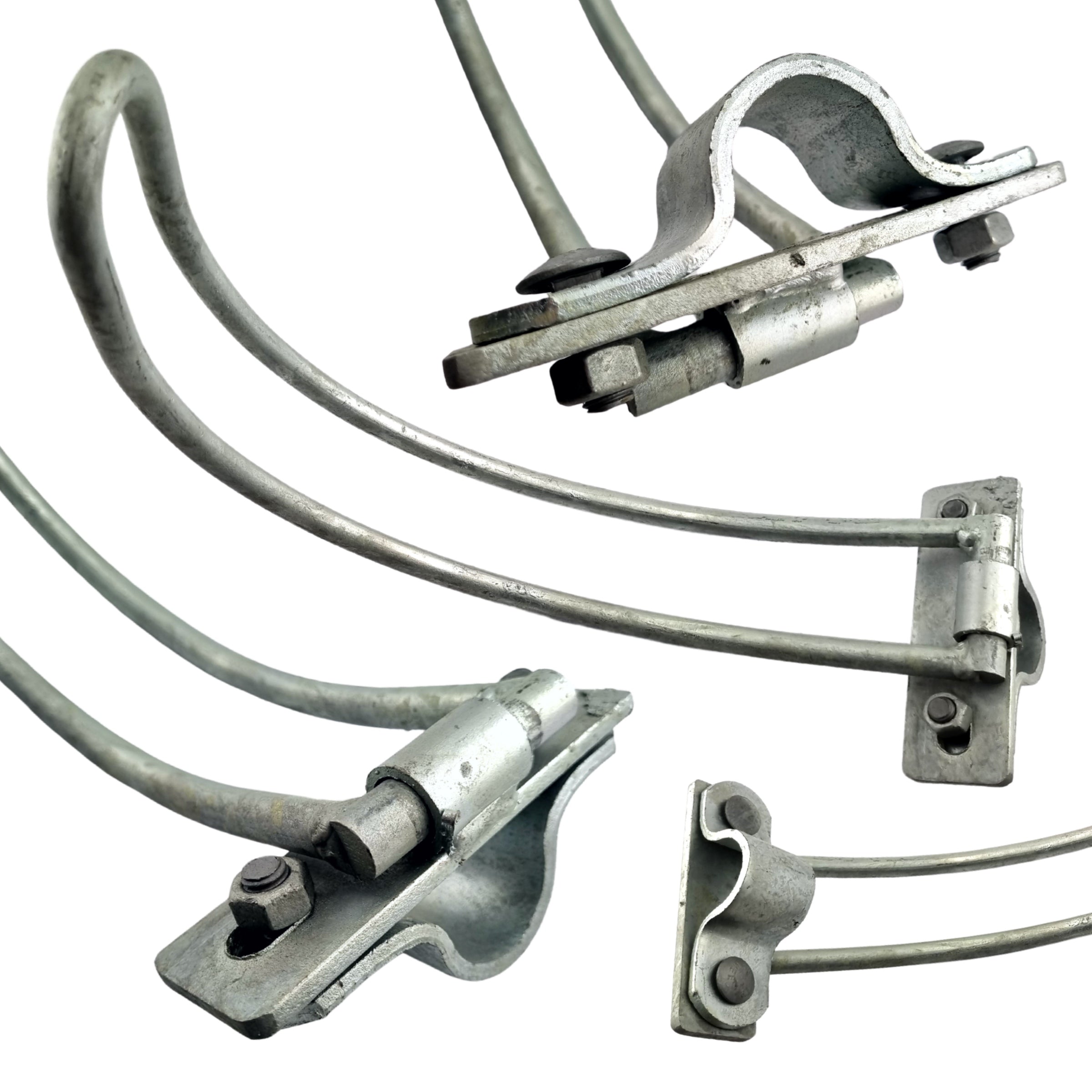 Gate Latch - Double Gate Bow, Galvanised. Product code: KDGBC25. Australian Made. Brand: Downee. Shop Rural Hardware, Catches &amp; Latches online chain.com.au. Australia wide shipping.