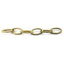 Gold Lighting Chain, size: 3.8mm. Commercial grade. Chain by the metre & bulk buy. Factory direct prices. Australia wide shipping from Melbourne. Shop: chain.com.au