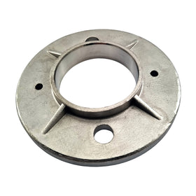 Stainless Steel Heavy Duty Round Base Plate Rail Fitting. Fits 50.8mm or 2-inch pipe. Australia wide shipping. Shop: chain.com.au