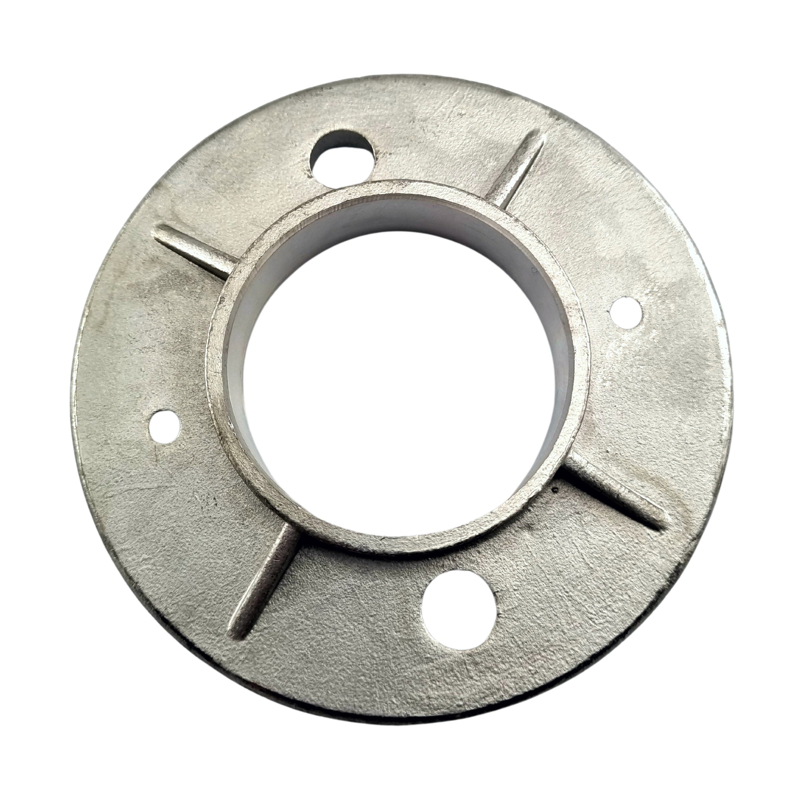 Stainless Steel Heavy Duty Round Base Plate Rail Fitting. Fits 50.8mm or 2-inch pipe. Australia wide shipping. Shop: chain.com.au