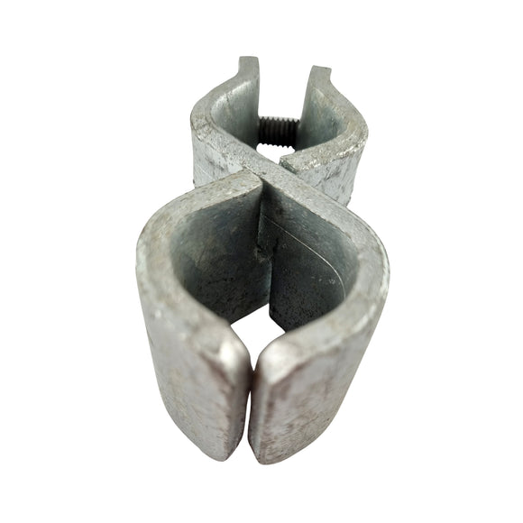 Hinge - Clamp-On - Galvanised. Australian made. Brand: Downee. Shop fence & gate fittings. Shipping Australia wide.