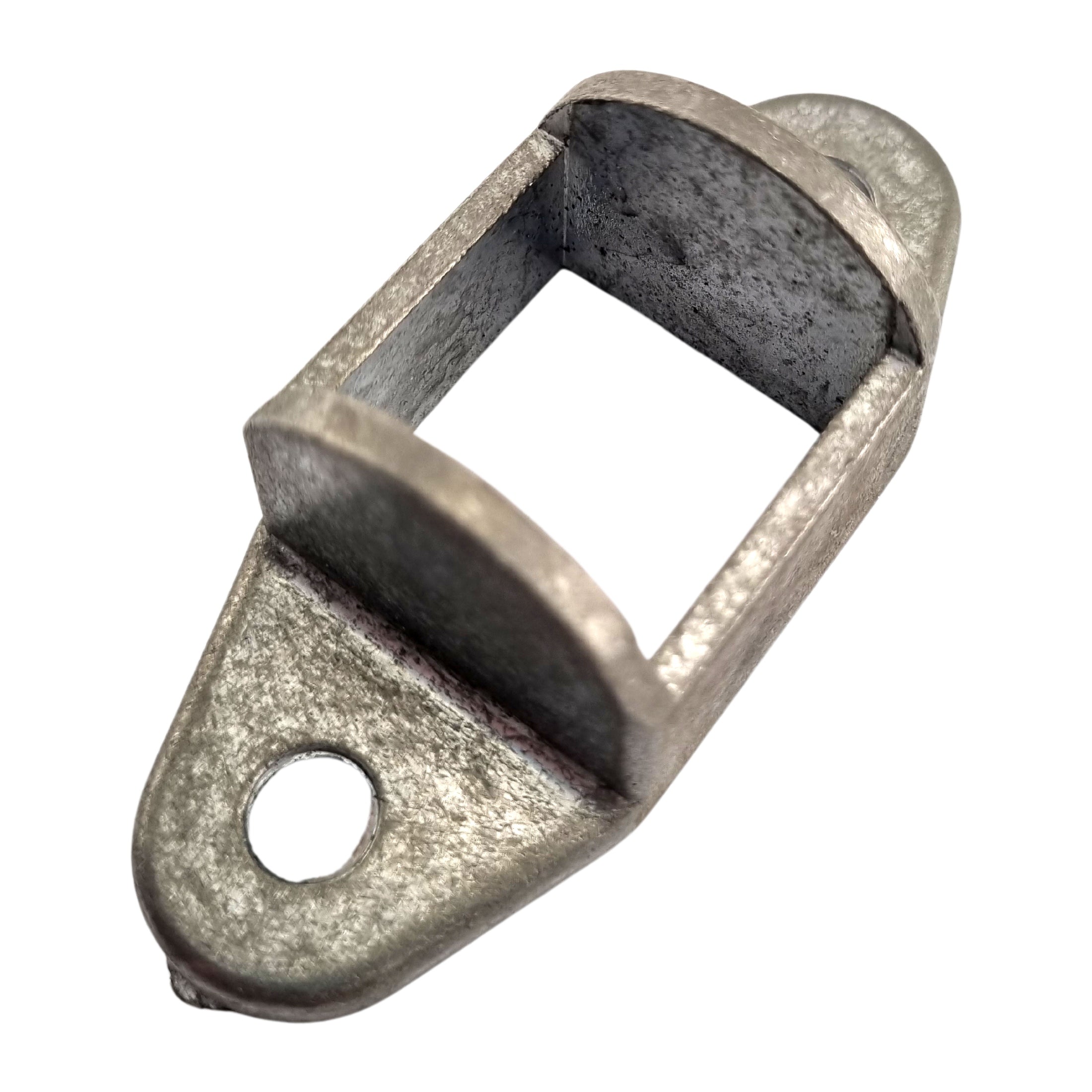 Horizontal - Double Lug - 2 Fixing Hole - Fence Bracket in cast iron. Product codes: FB25HDL, FB30HDL. Australian Made. Brand: Downee. Shop Tubular Fencing and Rail Brackets online chain.com.au. Australia wide shipping.