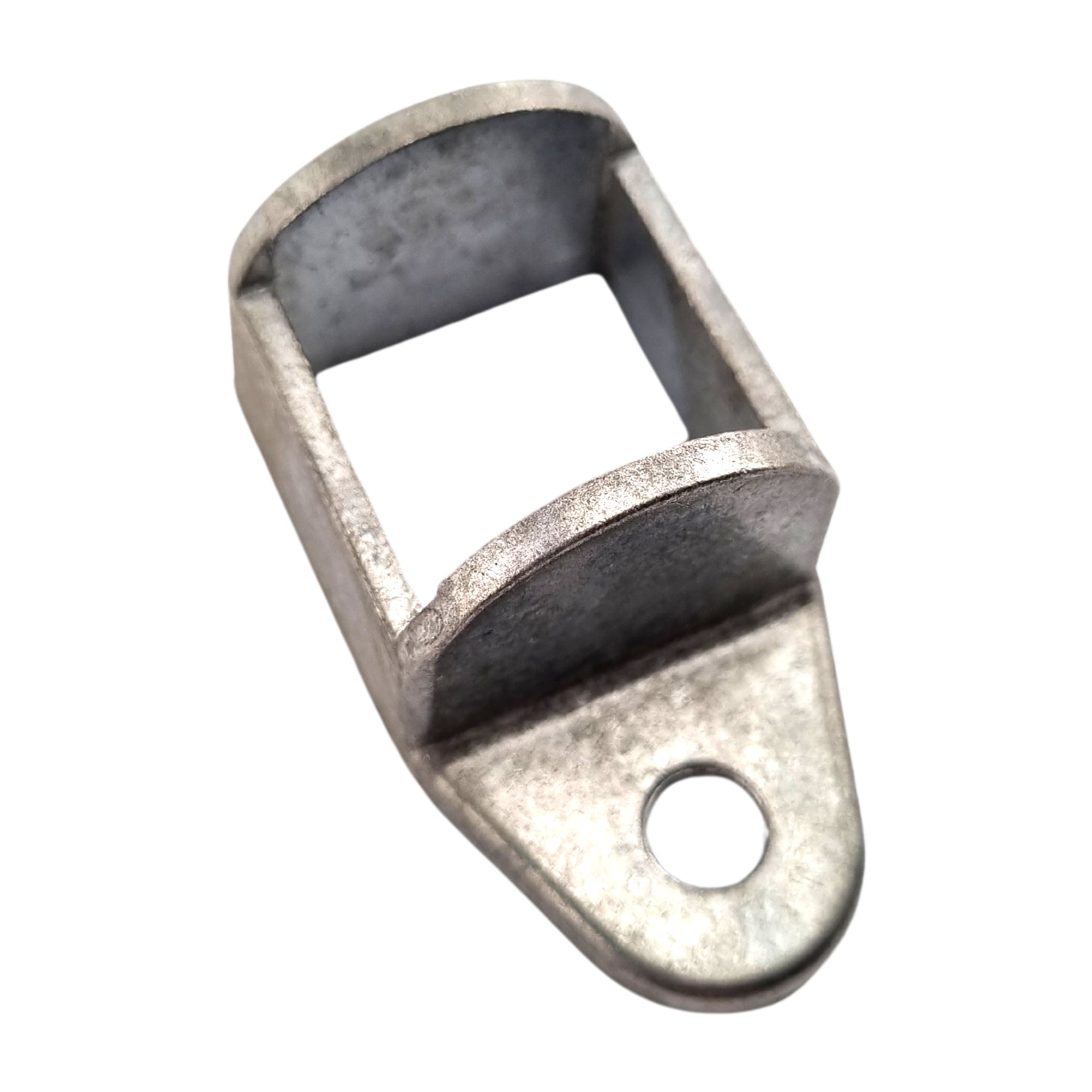 Horizontal - Single Lug - 1 Fixing Hole - Fence Bracket in cast aluminium. Product codes: FB25H, FB30H. Australian Made. Brand: Downee. Shop Tubular Fencing and Aluminium Brackets online chain.com.au. Australia wide shipping.