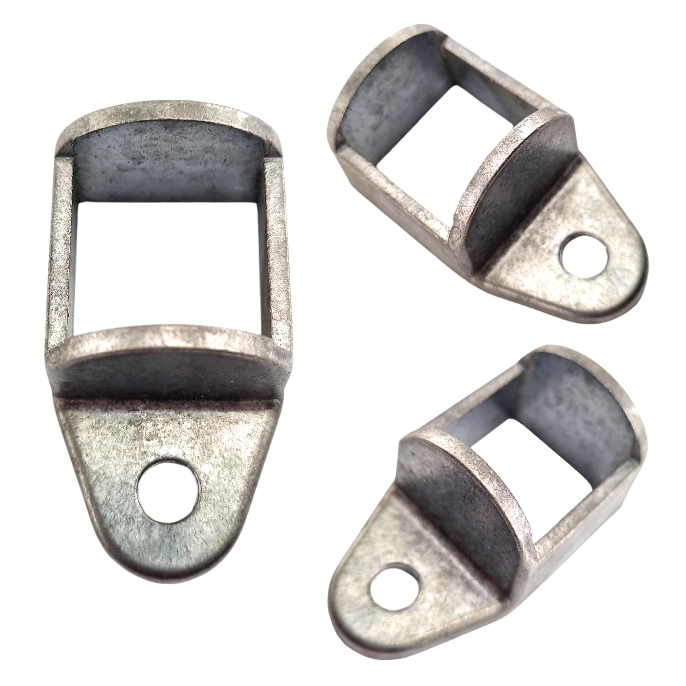 Horizontal - Single Lug - 1 Fixing Hole - Fence Bracket in cast aluminium. Product codes: FB25H, FB30H. Australian Made. Brand: Downee. Shop Tubular Fencing and Aluminium Brackets online chain.com.au. Australia wide shipping.