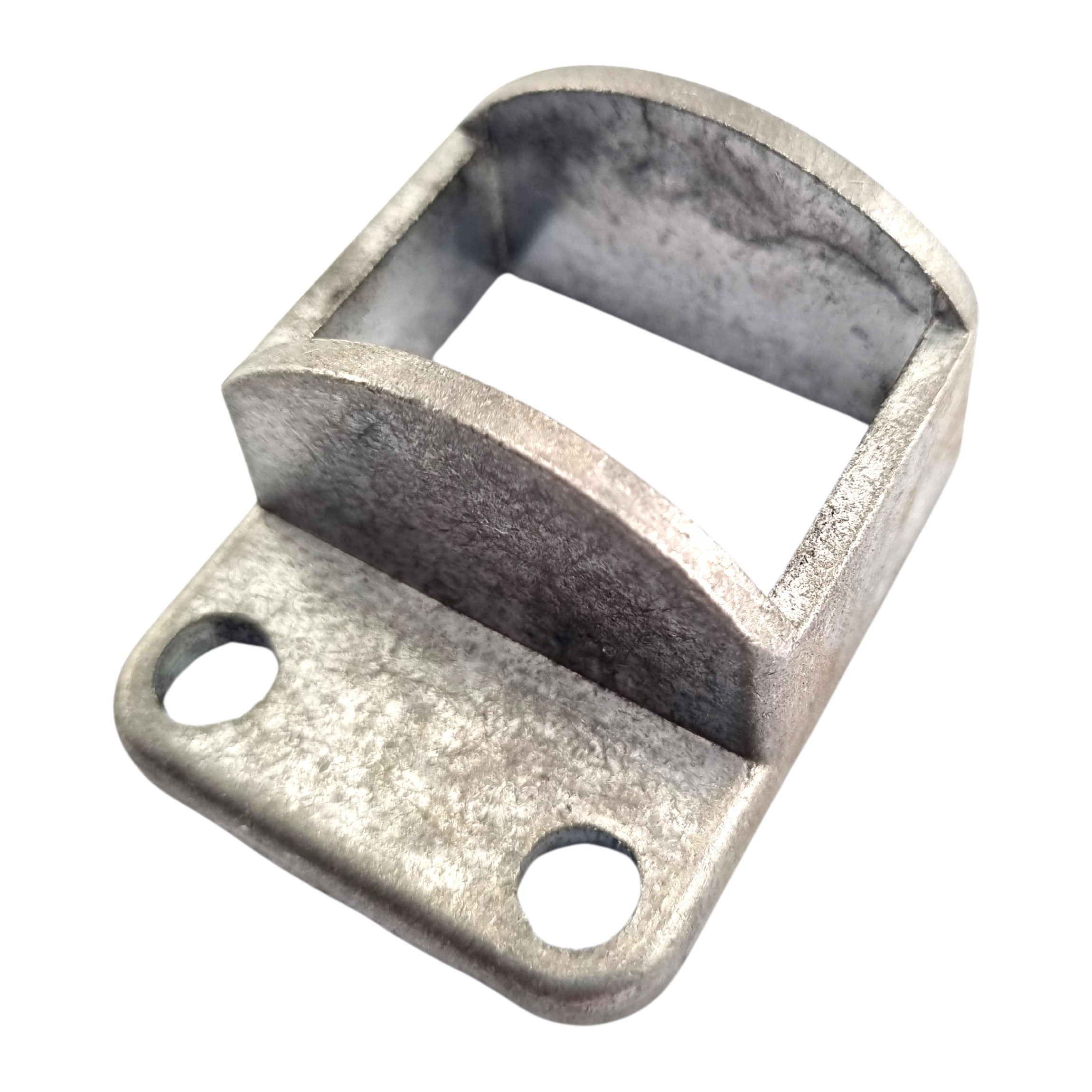 Horizontal - Single Lug - 2 Fixing Holes - Fence Bracket in cast aluminium. Product code:&nbsp;FB38H. Rail size: 38mm x 25mm. Australian Made. Brand: Downee. Shop Tubular Fencing and Aluminium Brackets online chain.com.au. Australia wide shipping.