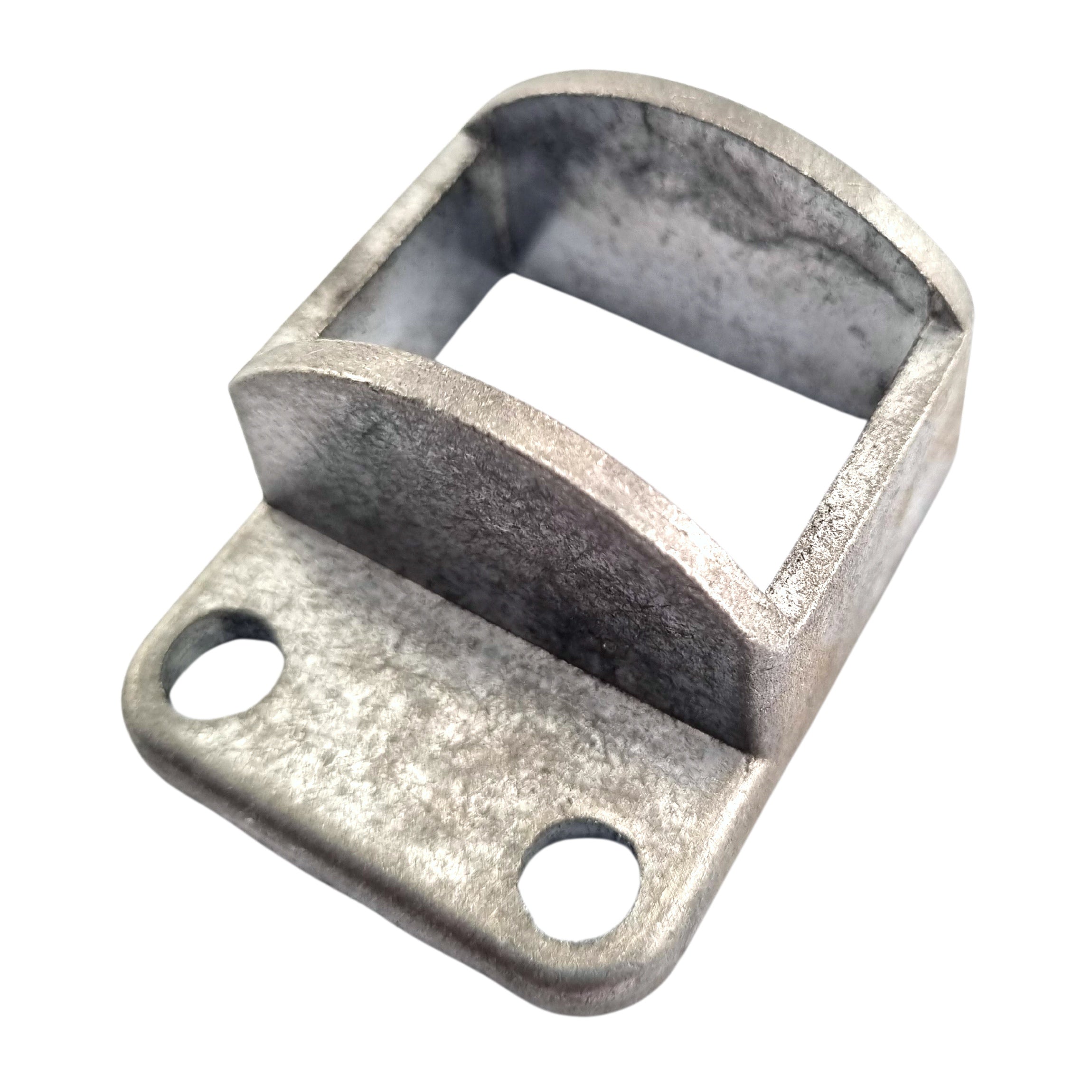 Horizontal - Single Lug - 2 Fixing Holes - Fence Bracket in cast aluminium. Product code:&nbsp;FB38H. Rail size: 38mm x 25mm. Australian Made. Brand: Downee. Shop Tubular Fencing and Aluminium Brackets online chain.com.au. Australia wide shipping.