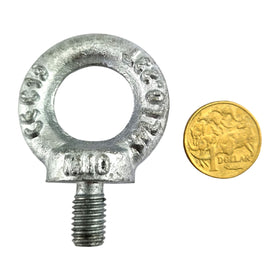 Lifting Eye Bolt Male Galvanised, Size 10mm x 10mm Thread. Shop hardware bolts online. Australia wide shipping.