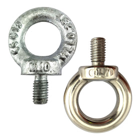 Lifting Eye Bolts - Male in Galvanised & Stainless Steel. Sizes: 8mm, 10mm, 12mm. Australia wide shipping. Chain.com.au