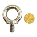 Lifting Eye Bolt Stainless Steel, Size 10mm x 14mm Thread. Australia wide shipping.
