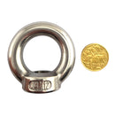 Stainless steel lifting nut - female, size 12mm. Australia wide shipping. Shop hardware online chain.com.au.