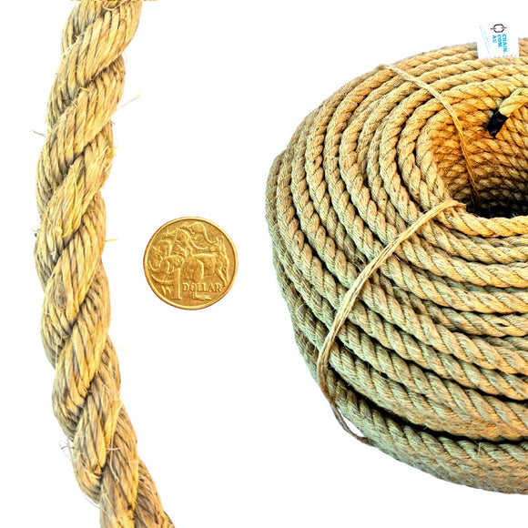 16mm Natural Sisal Rope. Australia wide shipping + Melbourne pick up.
