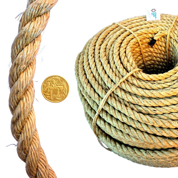 20mm Natural Sisal Rope. Australia wide shipping + Melbourne pick up.