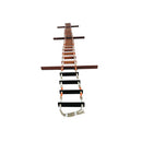 Marine/boat pilot ladders with wood steps and rubber steps at the bottom for extra grip and safety. Shop boat/marine supplies online. Melbourne, Australia. Shipping available. Chain.com.au