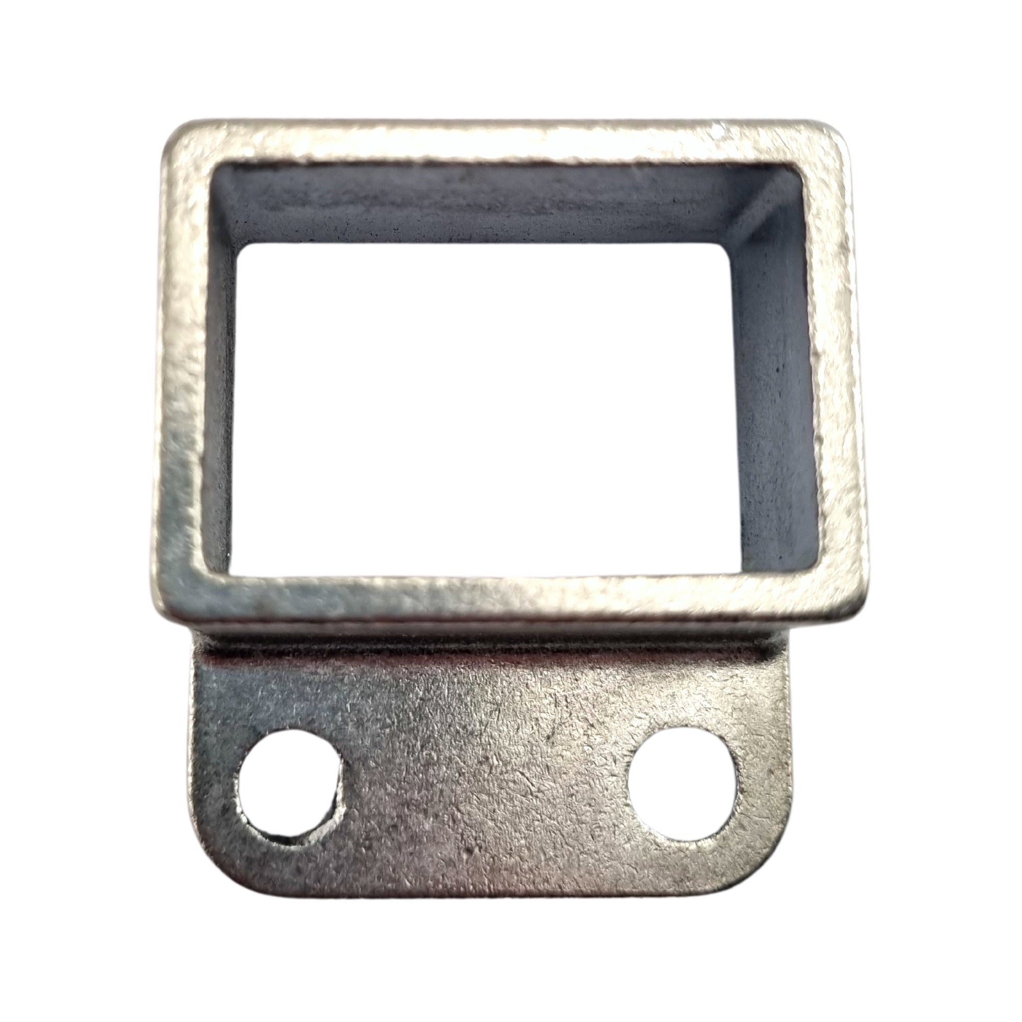 Plain Single Lug Bracket with 2 Fixing Holes in Cast Aluminium. Product codes: FB38P, RB40P, RB50P. Australian Made. Brand: Downee. Shop Tubular Fencing and Aluminium Brackets online chain.com.au. Australia wide shipping.