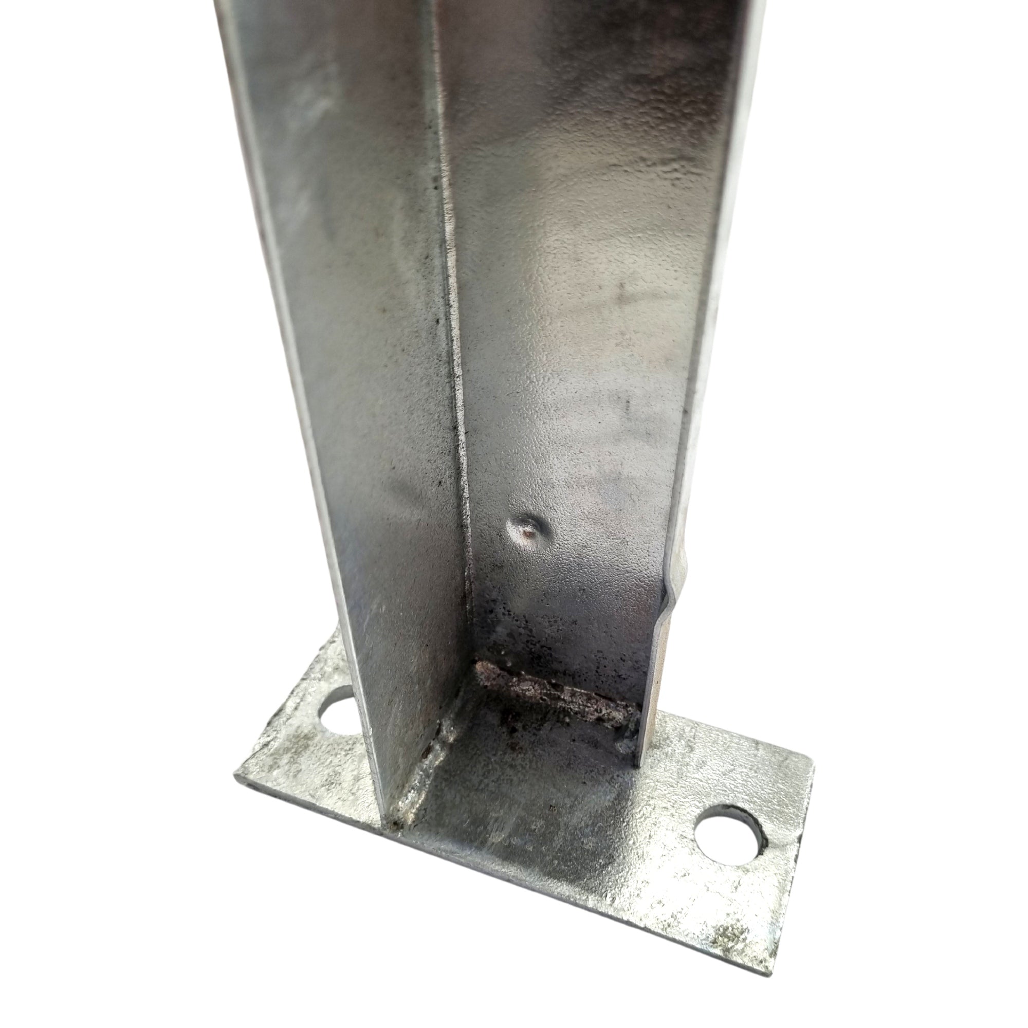 2 Hole Post Bracket in galvanised steel. Australian Made. Brand: Downee. Shop Tubular Fencing and Brackets online chain.com.au. Australia wide shipping.