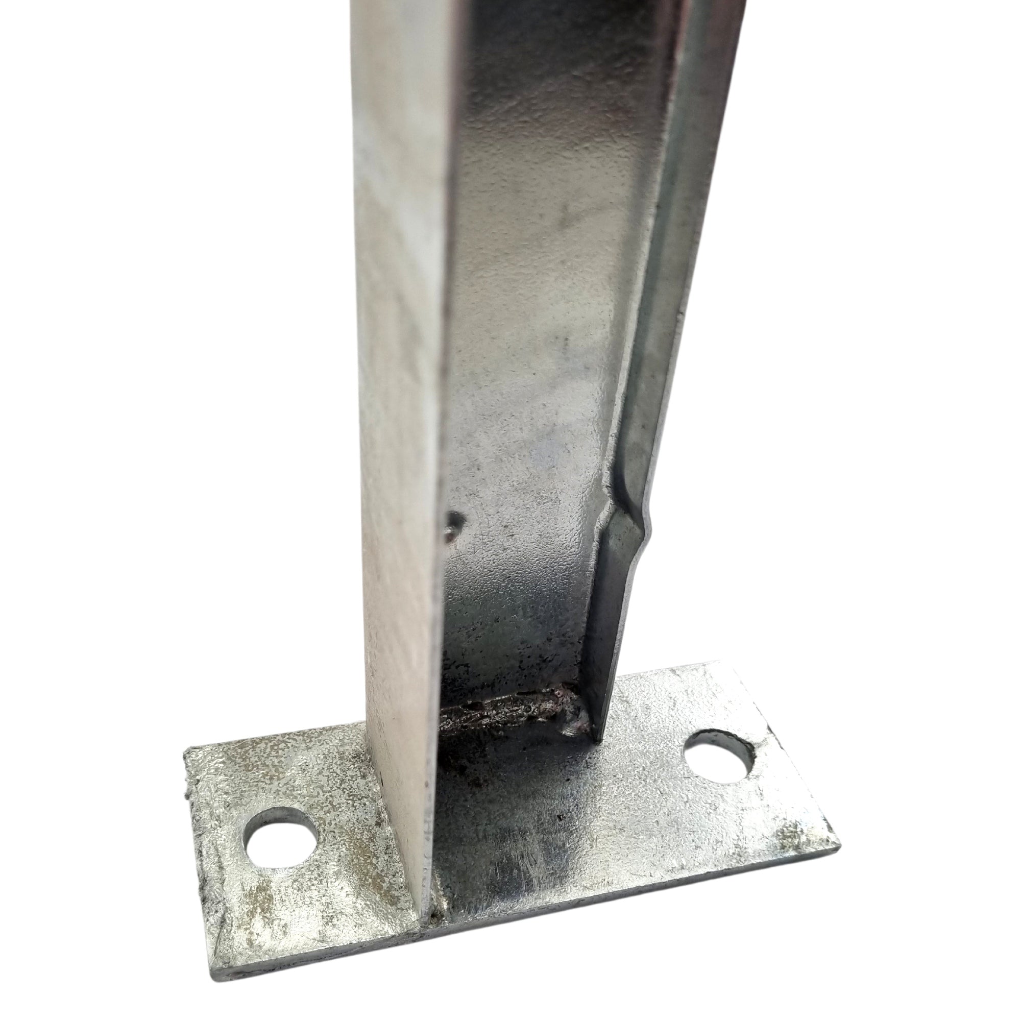 2 Hole Post Bracket in galvanised steel. Australian Made. Brand: Downee. Shop Tubular Fencing and Brackets online chain.com.au. Australia wide shipping.