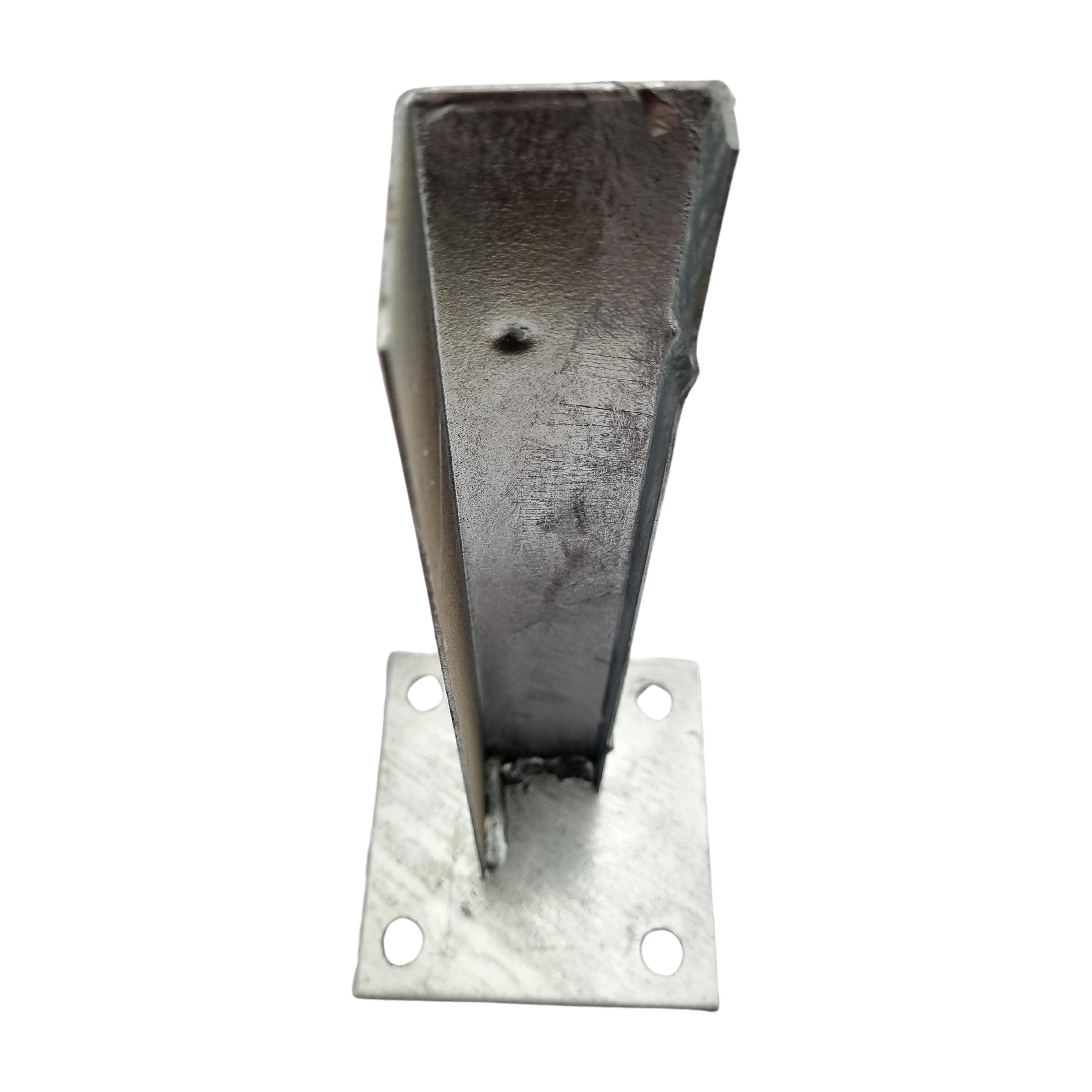 4 Hole Post Bracket in galvanised steel. Australian Made. Brand: Downee. Shop Tubular Fencing and Brackets online chain.com.au. Australia wide shipping.