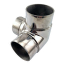 Rail Fittings - 3 Way Rail Corner Stainless Steel. Sizes: 25.4mm and 50.8mm. Australia wide shipping. Shop hardware online chain.com.au