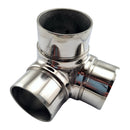 Rail Fittings - 3 Way Rail Corner Stainless Steel. Sizes: 25.4mm and 50.8mm. Australia wide shipping. Shop hardware online chain.com.au