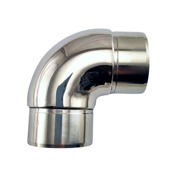 Stainless Steel 90° Radiused Rail Fitting. Australia wide shipping. Shop: chain.com.au