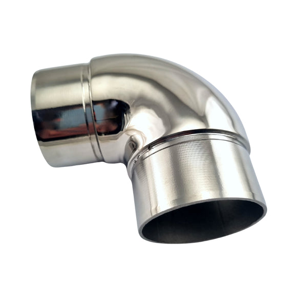 Stainless Steel 90° Radiused Rail Fitting. Australia wide shipping. Shop: chain.com.au