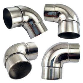 Stainless Steel 90° Radiused Rail Fitting. Australia wide shipping. Shop: chain.com.au