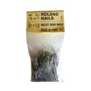 Australian Made, Roland Nails brand bullet head nails in a 500 gram bag.