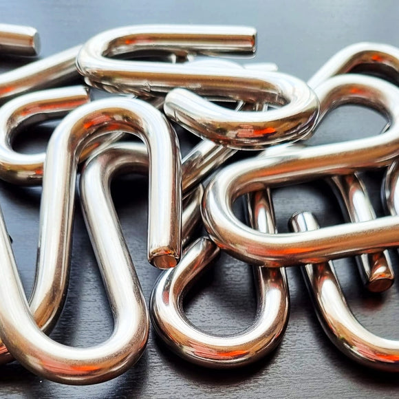 S-hook long arm in marine grade stainless steel. Manufactured: Melbourne, Australia. Shipping Australia wide. Shop hardware chain.com.au