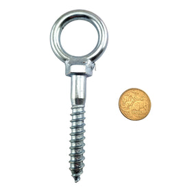 Screw-In Eye, Zinc Plated. Product code: CAC4. Australian Made. Brand: Downee. Rural Hardware, Fence and Gate Fittings. Shop online chain.com.au. Australia wide shipping.