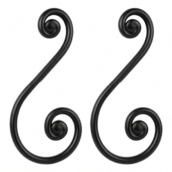 Black and zinc steel scrolls in style: DHP04-05. Wrought iron fencing components. Australia