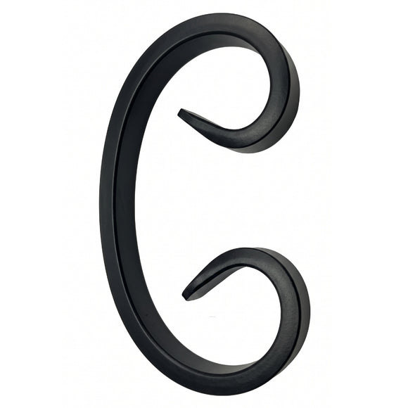 Black and zinc steel scrolls in style: DHP101.  Wrought iron fencing components. Australia.