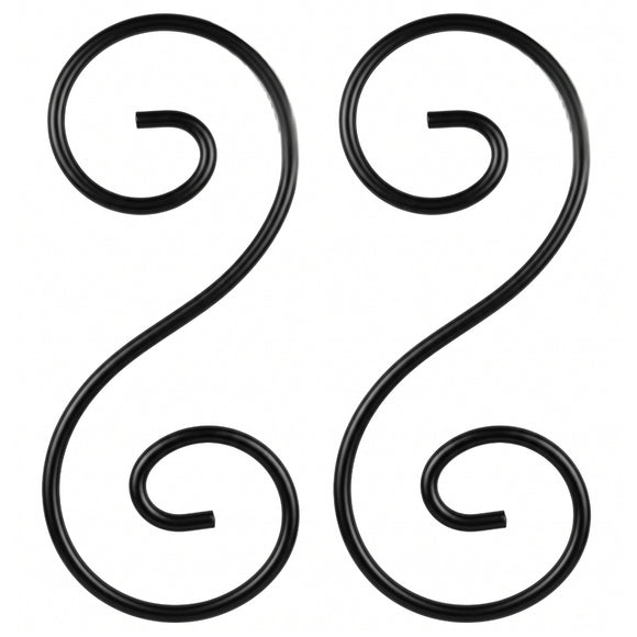 Black and zinc steel scrolls in style: DHP54. Buy 1 or many at factory-direct prices. Wrought iron fencing components. Australia.