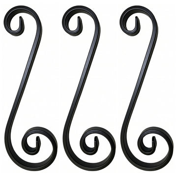 Black and zinc steel scrolls in style: DHPS10. Buy 1 or many at factory-direct prices. Wrought iron fencing components. Australia.