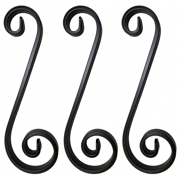 Black and zinc steel scrolls in style: DHPS10. Buy 1 or many at factory-direct prices. Wrought iron fencing components. Australia.