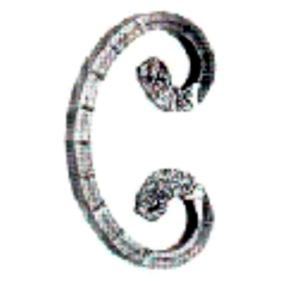 Black and zinc steel scrolls in style: DHPS6. Australia.