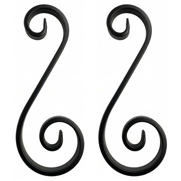 Black and zinc steel scrolls in style: DHPS9. Buy 1 or many at factory-direct prices. Wrought iron fencing components. Australia.