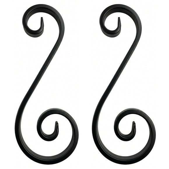 Black and zinc steel scrolls in style: DHPS9. Buy 1 or many at factory-direct prices. Wrought iron fencing components. Australia.