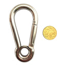 10mm Snap Hook with Eye in Stainless Steel. Australia wide shipping.