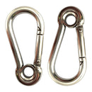 Snap Hooks with Eye in Stainless Steel. Various sizes. Australia wide shipping.