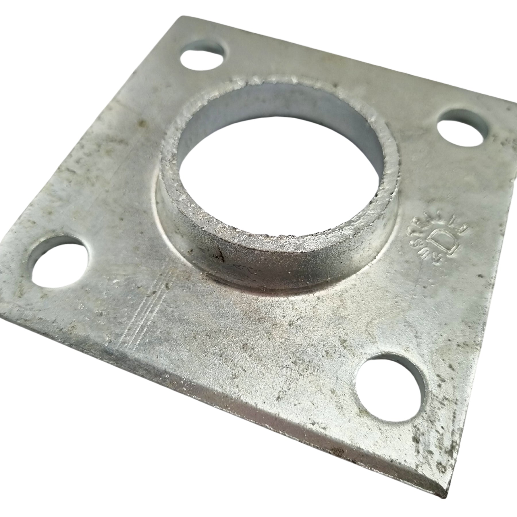 Square Flange Heavy Duty Galvanised. Australian made. Shop fence & gate fittings online chain.com.au. Australia wide shipping.